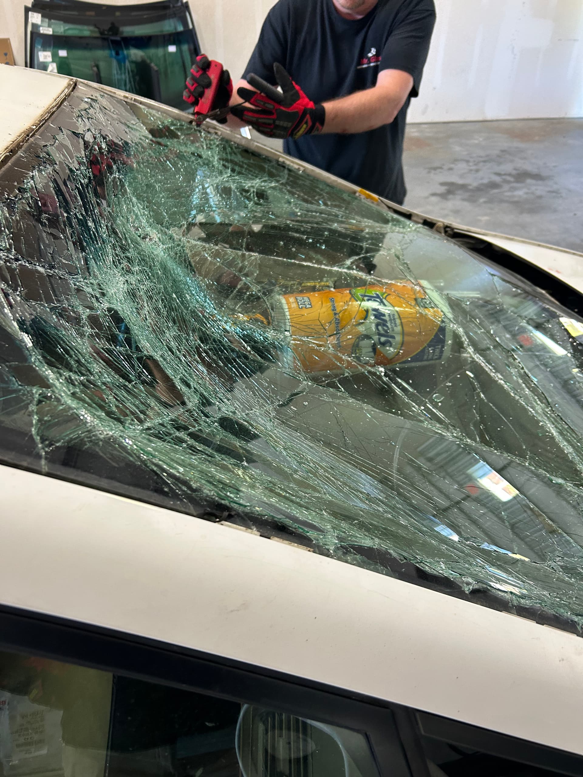 Gallery photos for Hood Latch Failure on the Interstate Destroyed This Windshield: Image #3